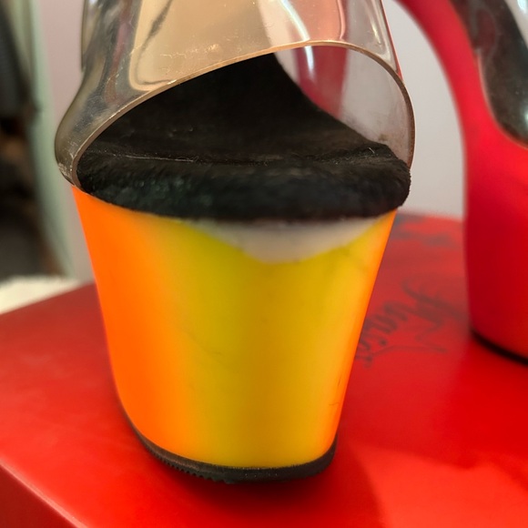 Pleaser Rainbow Heels - Picture 7 of 15
